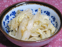 白菜の味噌ナムル
