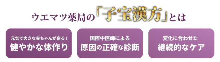 ウエマツ薬局の「子宝漢方」とは