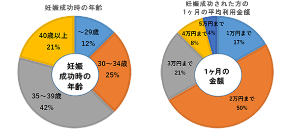 妊娠時の年齢と金額