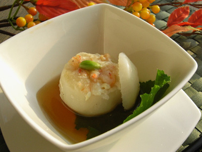 海老入りかぶ蒸し